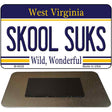 Skool Suks West Virginia State License Plate Tag Magnet M-6529