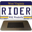 Rider West Virginia State License Plate Tag Magnet M-6532