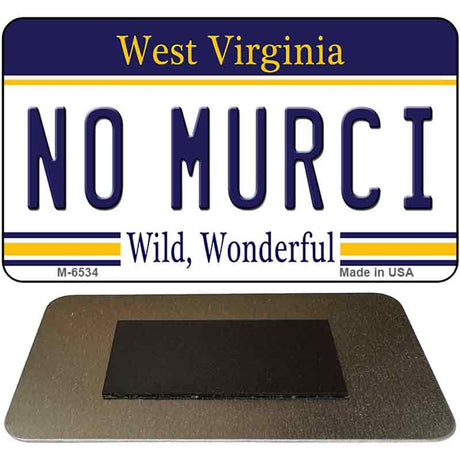 No Murci West Virginia State License Plate Tag Magnet M-6534