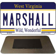 Marshall West Virginia State License Plate Tag Magnet M-6543