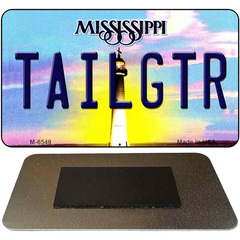 Tailgtr Mississippi State License Plate Tag Magnet M-6549