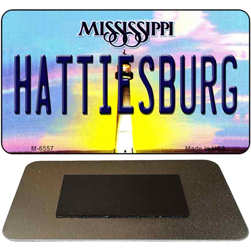 Hattiesburg Mississippi State License Plate Tag Magnet M-6557