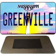 Greenville Mississippi State License Plate Tag Magnet M-6559