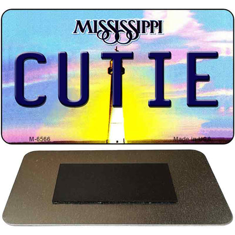 Cutie Mississippi State License Plate Tag Magnet M-6566