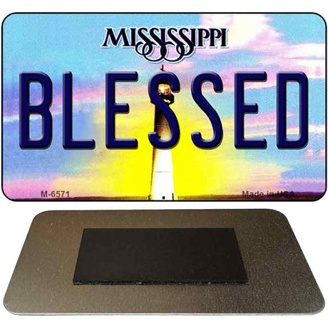 Blessed Mississippi State License Plate Tag Magnet M-6571