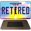 Retired Mississippi State License Plate Tag Magnet M-6572