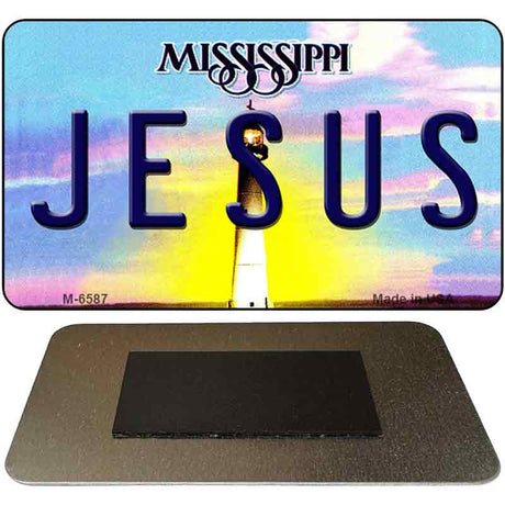 Jesus Mississippi State License Plate Tag Magnet M-6587