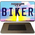 Biker Mississippi State License Plate Tag Magnet M-6592