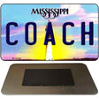 Coach Mississippi State License Plate Tag Magnet M-6596