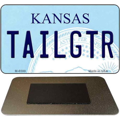 Tailgtr Kansas State License Plate Tag Novelty Magnet M-6599