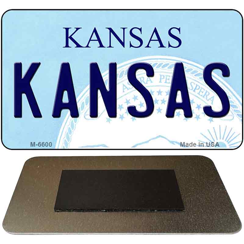 Kansas State License Plate Tag Novelty Magnet M-6600