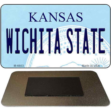 Wichita State Kansas State License Plate Tag Novelty Magnet M-6603