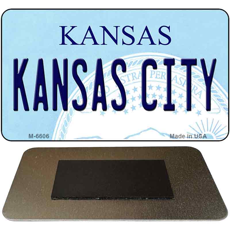 Kansas City State License Plate Tag Novelty Magnet M-6606