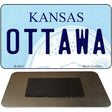 Ottawa Kansas State License Plate Tag Novelty Magnet M-6607