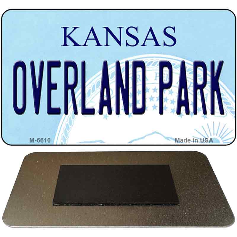 Overland Park Kansas State License Plate Tag Novelty Magnet M-6610