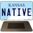 Native Kansas State License Plate Tag Novelty Magnet M-6624