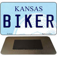 Biker Kansas State License Plate Tag Novelty Magnet M-6638