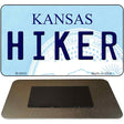 Hiker Kansas State License Plate Tag Novelty Magnet M-6645