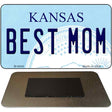 Best Mom Kansas State License Plate Tag Novelty Magnet M-6646