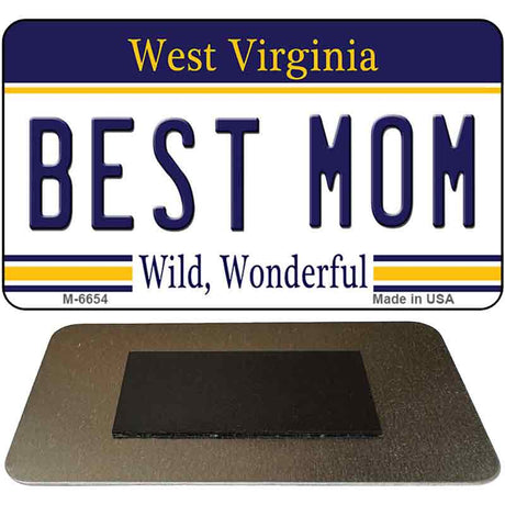 Best Mom West Virginia State License Plate Tag Magnet M-6654