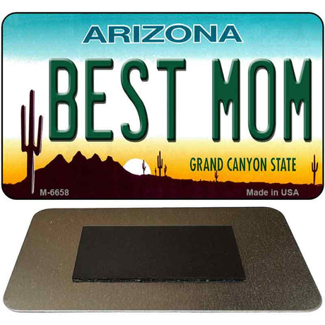 Best Mom Arizona State License Plate Tag Magnet M-6658