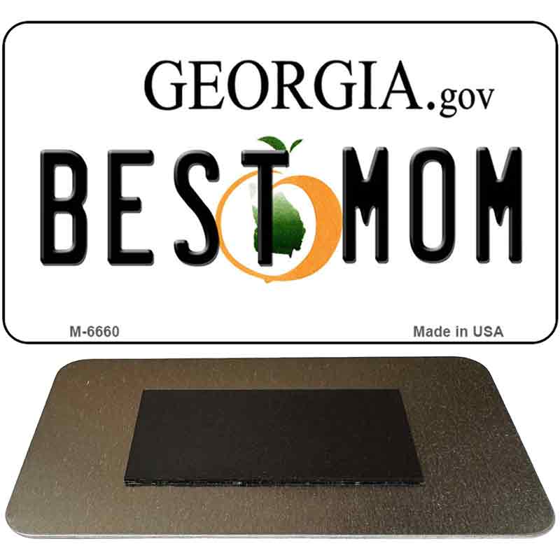 Best Mom Georgia State License Plate Tag Novelty Magnet M-6660