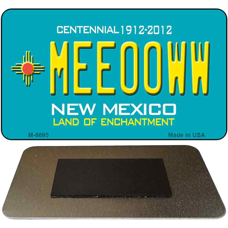 Meeooww New Mexico Novelty Magnet M-6695