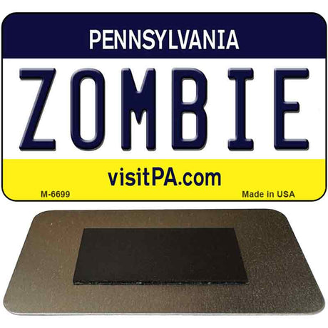 Zombie Pennsylvania State License Plate Tag Magnet M-6699