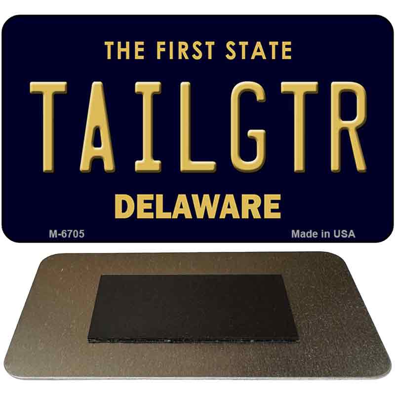 Tailgtr Delaware State License Plate Tag Magnet M-6705