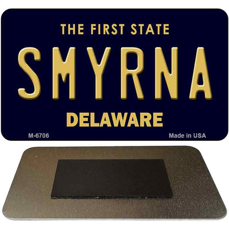 Smyrna Delaware State License Plate Tag Magnet M-6706