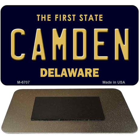 Camden Delaware State License Plate Tag Magnet M-6707