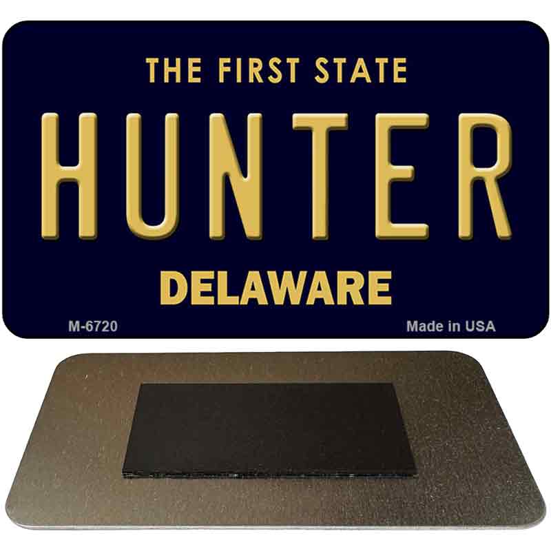 Hunter Delaware State License Plate Tag Magnet M-6720