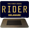 Rider Delaware State License Plate Tag Magnet M-6723