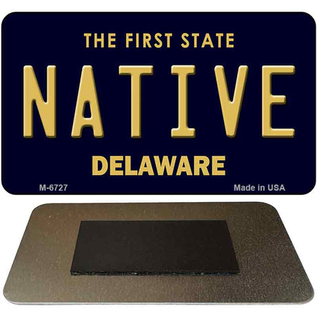 Native Delaware State License Plate Tag Magnet M-6727