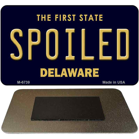 Spoiled Delaware State License Plate Tag Magnet M-6739