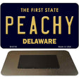 Peachy Delaware State License Plate Tag Magnet M-6740