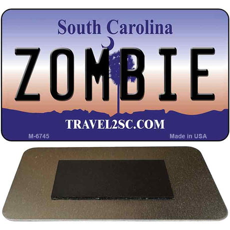 Zombie South Carolina State License Plate Tag Magnet M-6745