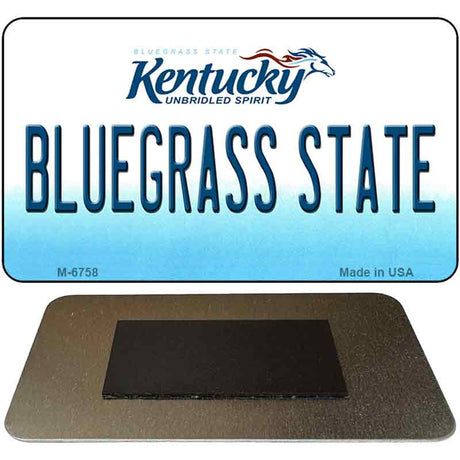 Bluegrass State Kentucky State License Plate Tag Novelty Magnet M-6758