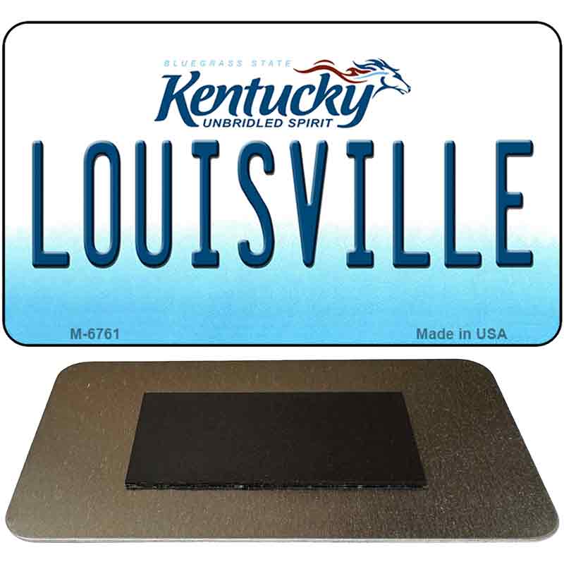 Louisville Kentucky State License Plate Tag Novelty Magnet M-6761