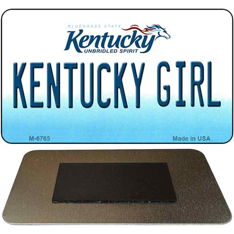 Kentucky Girl State License Plate Tag Novelty Magnet M-6765