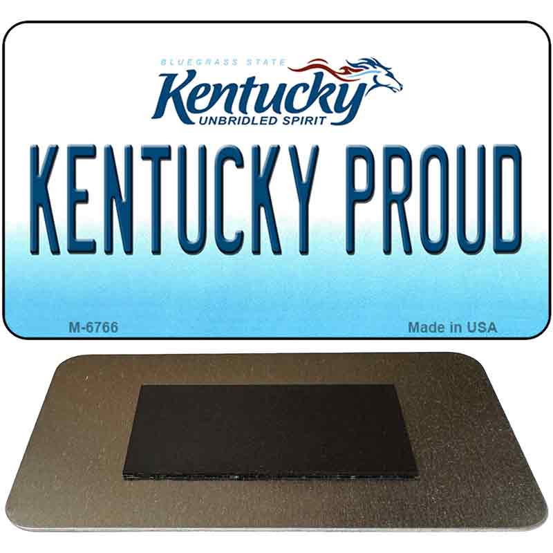 Kentucky Proud State License Plate Tag Novelty Magnet M-6766