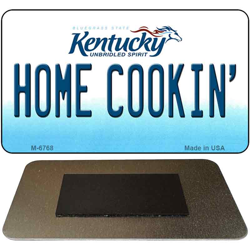 Home Cookin' Kentucky State License Plate Tag Novelty Magnet M-6768