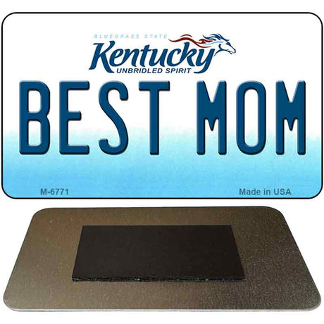 Best Mom Kentucky State License Plate Tag Novelty Magnet M-6771