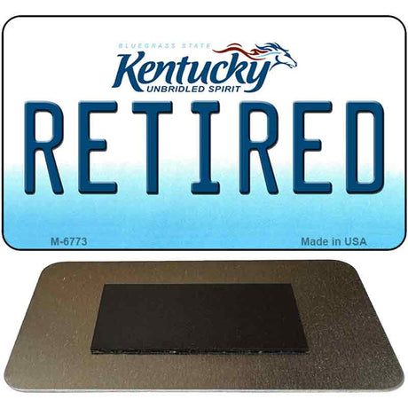 Retired Kentucky State License Plate Tag Novelty Magnet M-6773