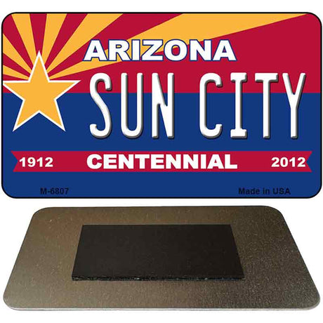 Sun City Arizona Centennial State License Plate Tag Magnet M-6807