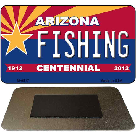 Fishing Arizona Centennial State License Plate Tag Magnet M-6817