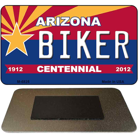 Biker Arizona Centennial State License Plate Tag Magnet M-6826