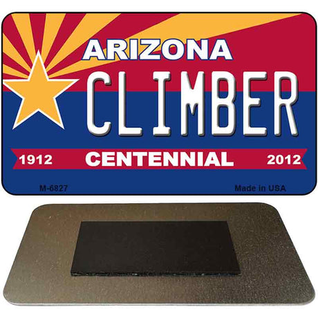 Climber Arizona Centennial State License Plate Tag Magnet M-6827