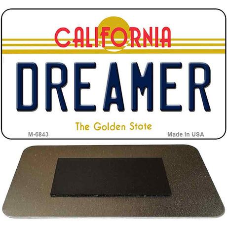 Dreamer California State License Plate Tag Magnet M-6843