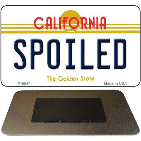 Spoiled California State License Plate Tag Magnet M-6847